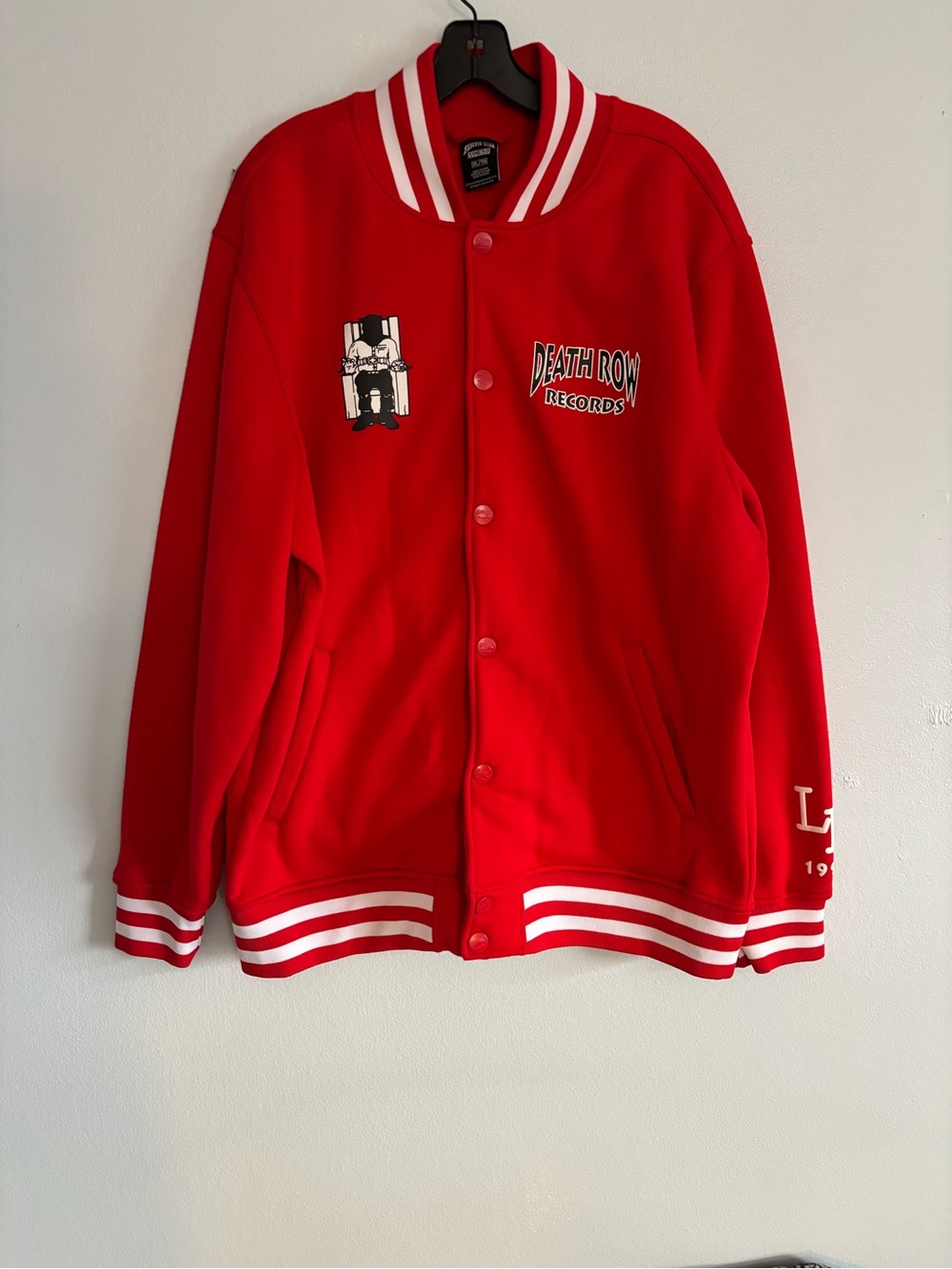Death Row Records Red Varsity Bomber Jacket